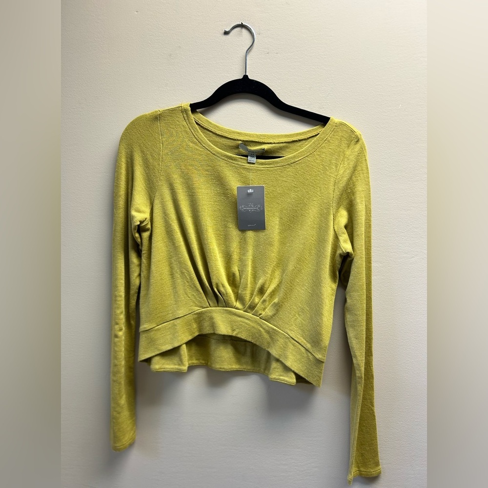 Bordeaux Vibrant Green Long Sleeve Top